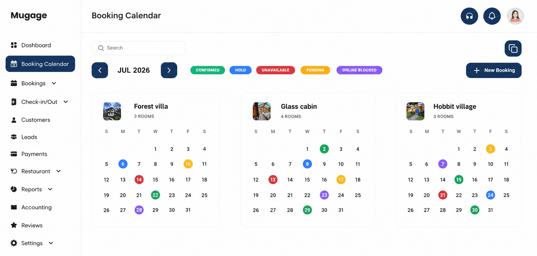 Booking Calendar